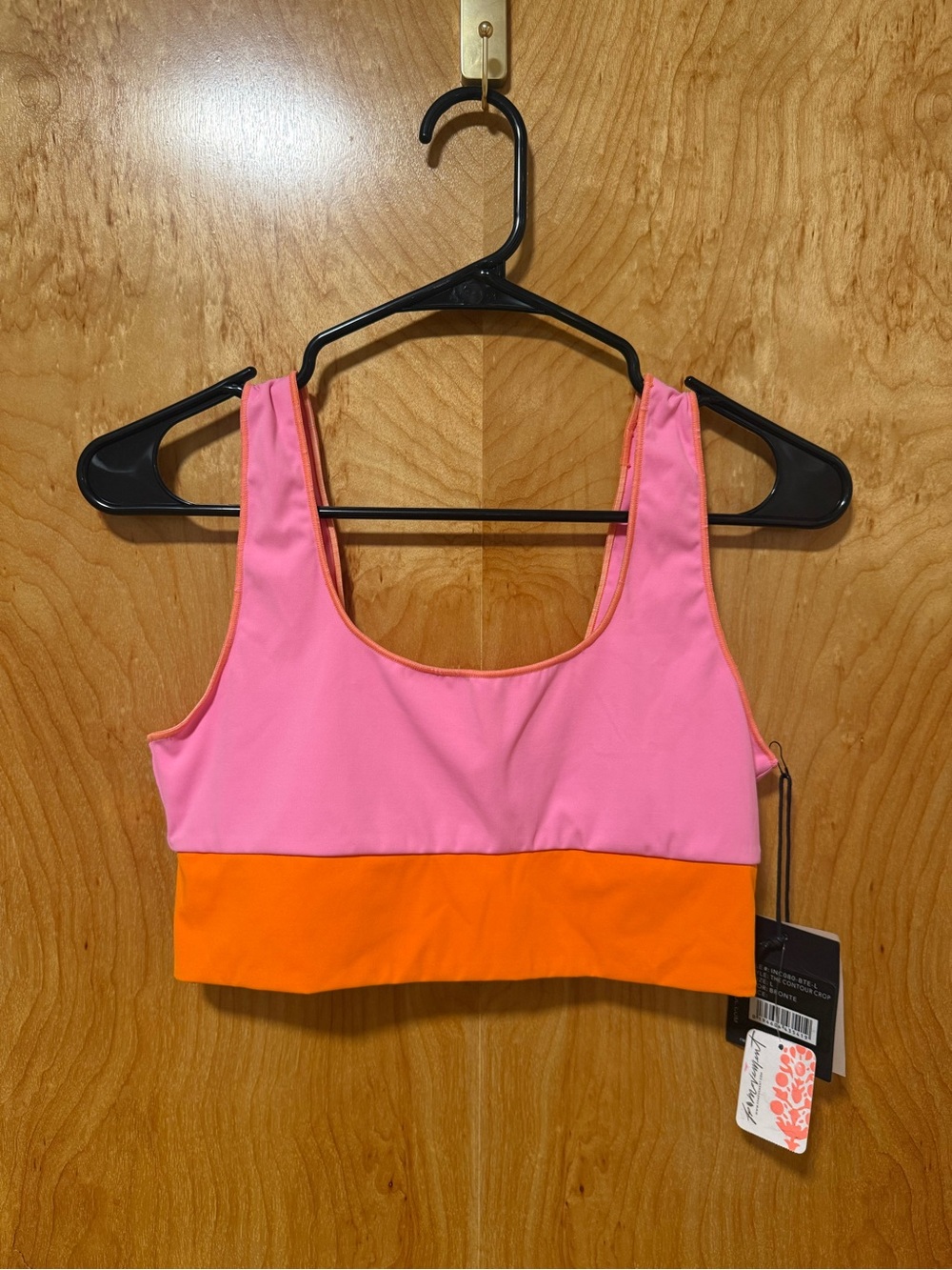 Free People Movement Pink & Orange Swim Top